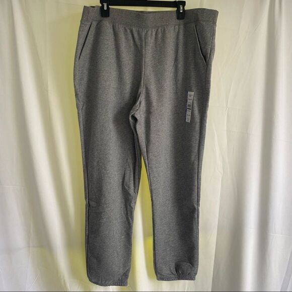 Time & Tru Women's Core Fleece Cinch Pants Loungewear with Pockets - Picture 3 of 8